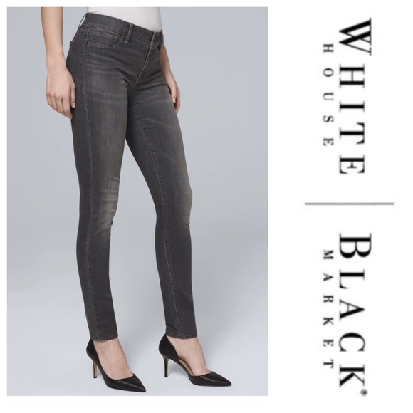 Classic Rise “Essential” Jeggings in “Black River”  { WHBM } - Picture 2 of 14